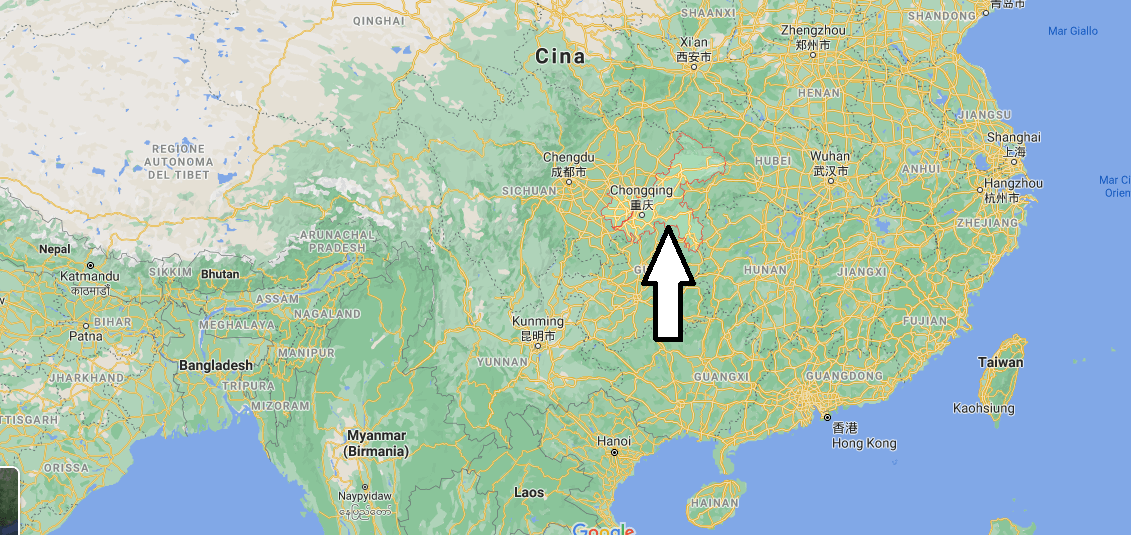 Dove si trova Chongqing