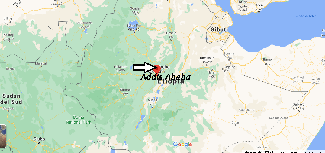 Dove si trova Addis Abeba