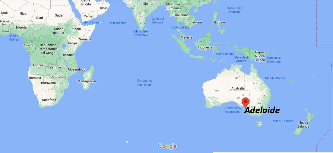 Dove si trova Adelaide continente