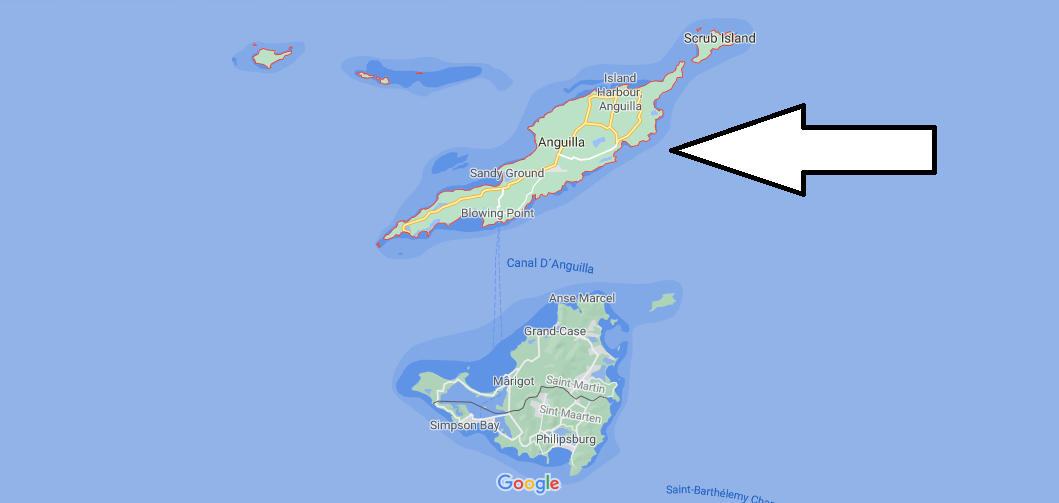 Dove si trova Anguilla