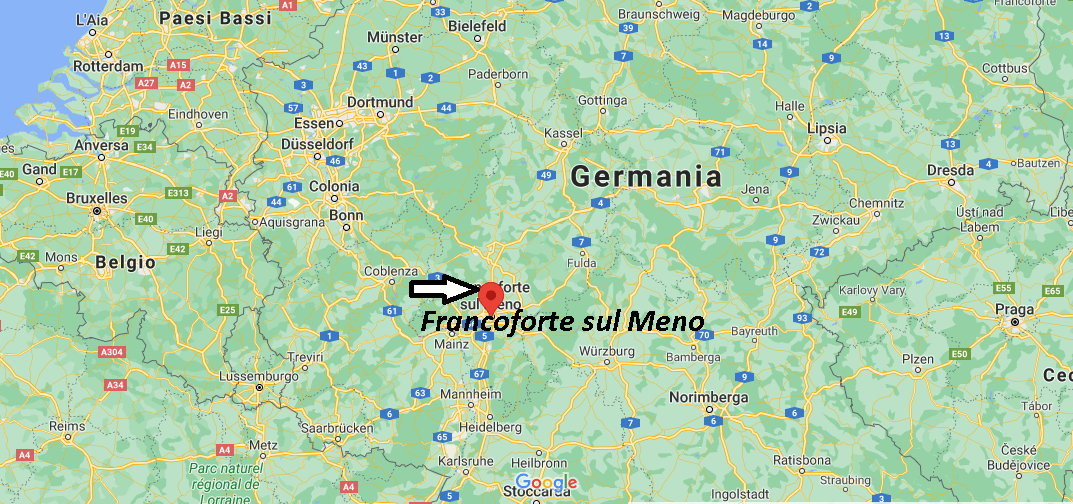 Dove si trova Francoforte sul Meno