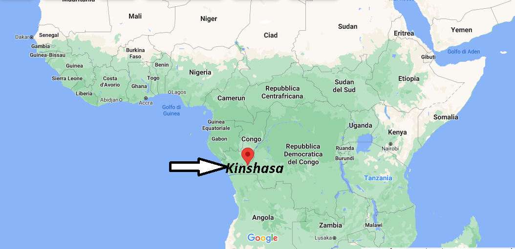 Dove si trova Kinshasa