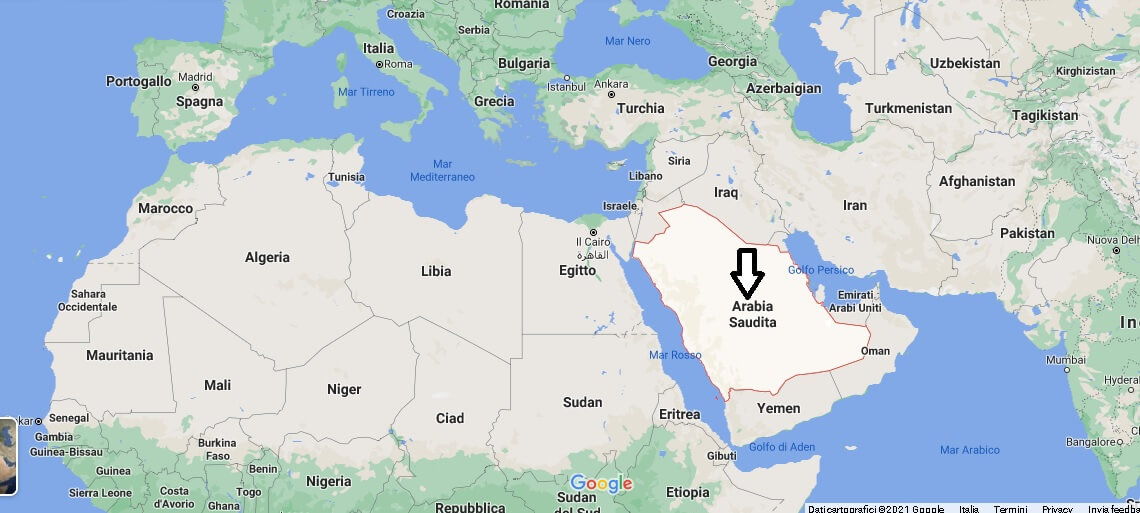 Dove si trova L'Arabia Saudita
