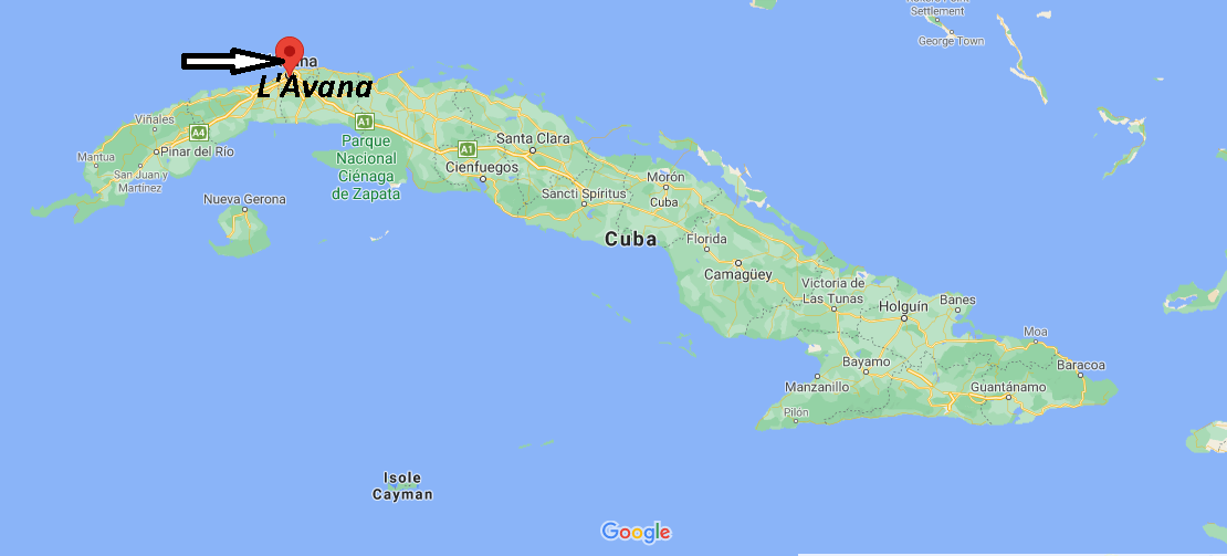 Dove si trova L'Avana