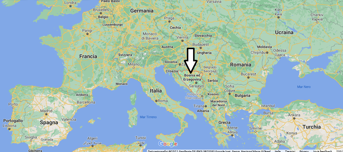 Dove si trova La Bosnia ed Erzegovina