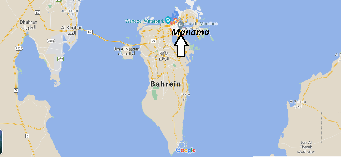 Dove si trova Manama