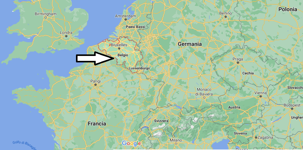 Dove si trova il Belgio rispetto alla Francia