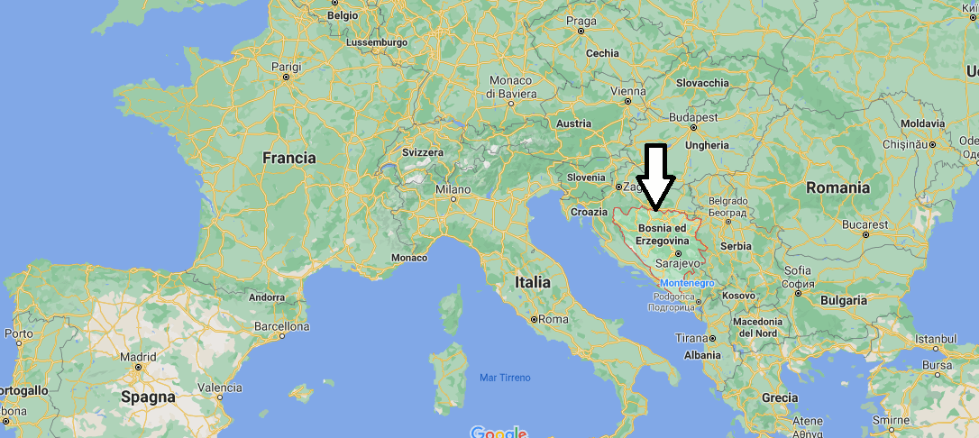 Dove si trova la Bosnia Erzegovina in Europa