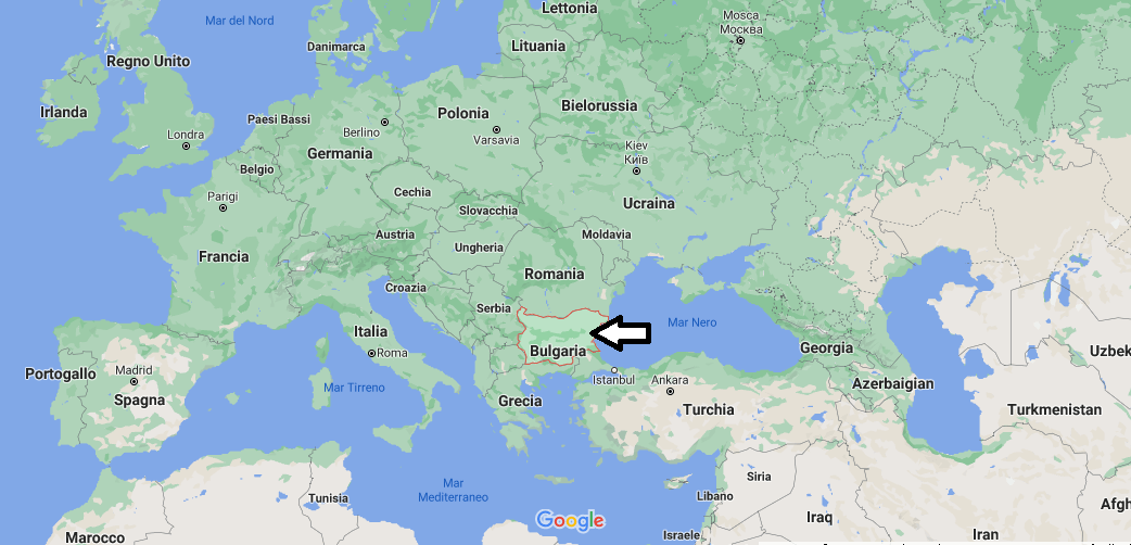 Dove si trova la Bulgaria in Europa