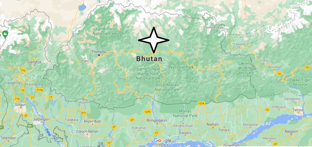 Dove si trova lo stato di Bhutan
