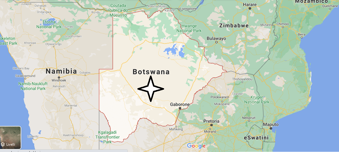 Dove si trova lo stato di Botswana