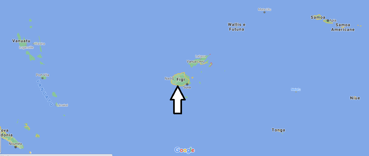 Dove sono isole Figi