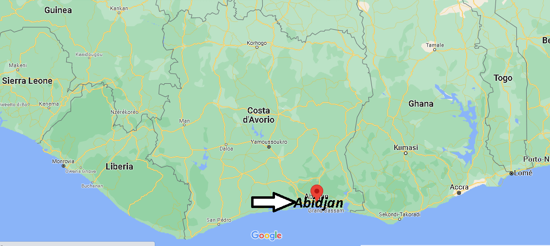 Cartina Mappa Abidjan