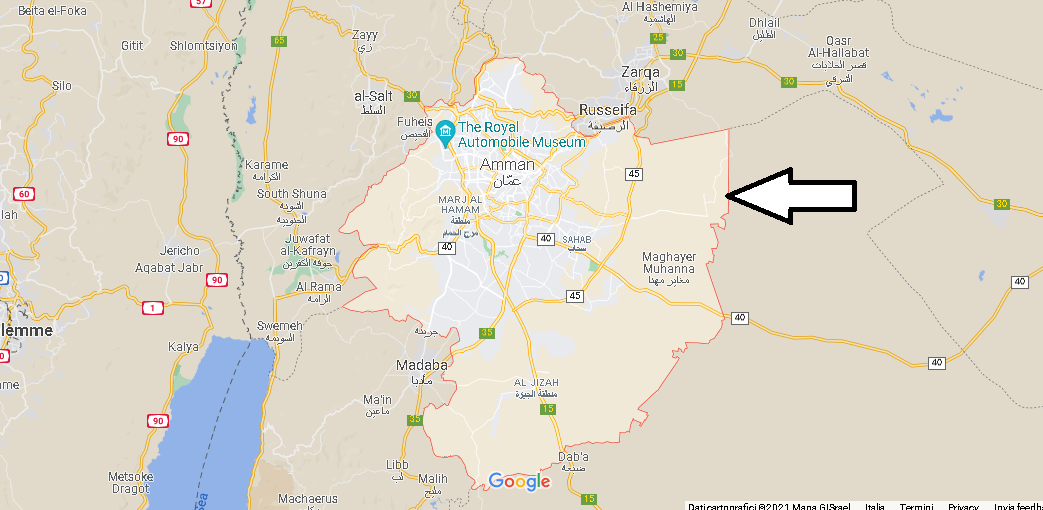 Cartina Mappa Amman