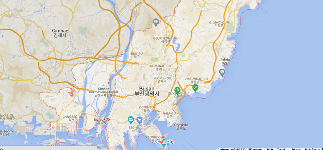 Cartina Mappa Busan