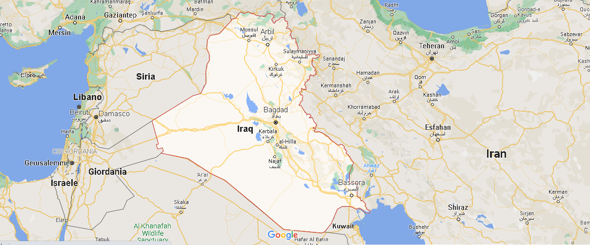 Cartina Mappa Iraq