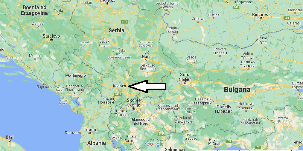 Cartina Mappa Kosovo