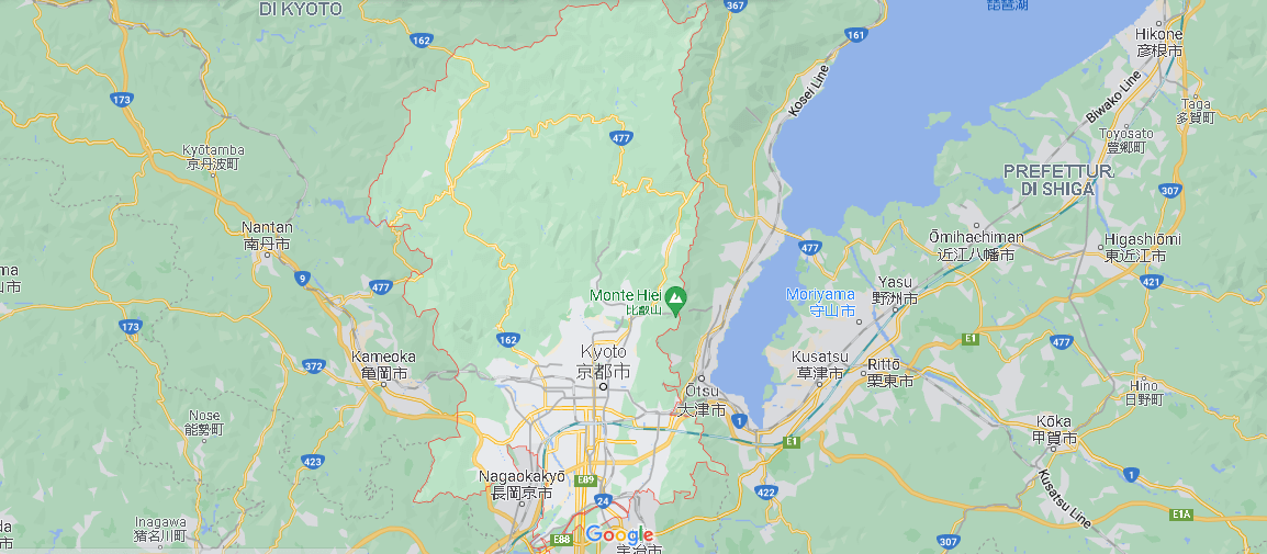 Cartina Mappa Kyoto