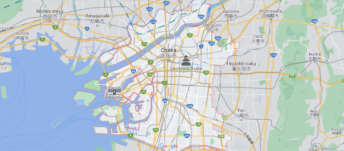 Cartina Mappa Osaka