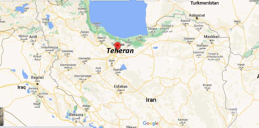 Cartina Mappa Teheran