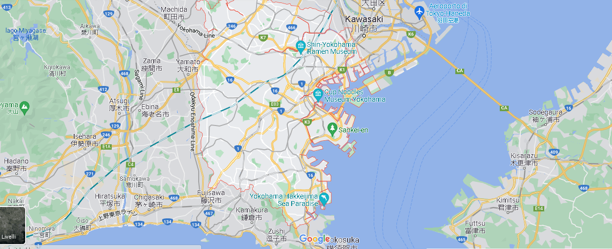 Cartina Mappa Yokohama
