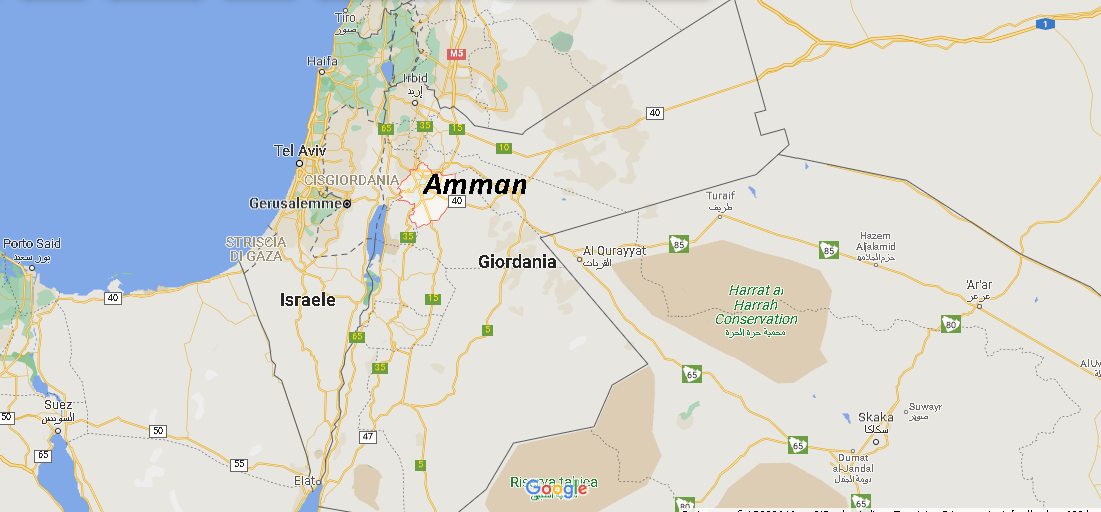 Dove si trova Amman