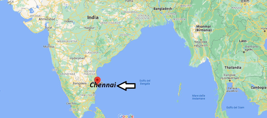 Dove si trova Chennai