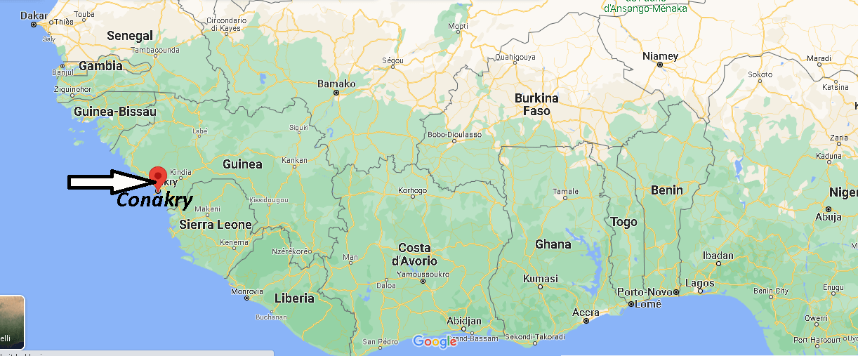 Dove si trova Conakry