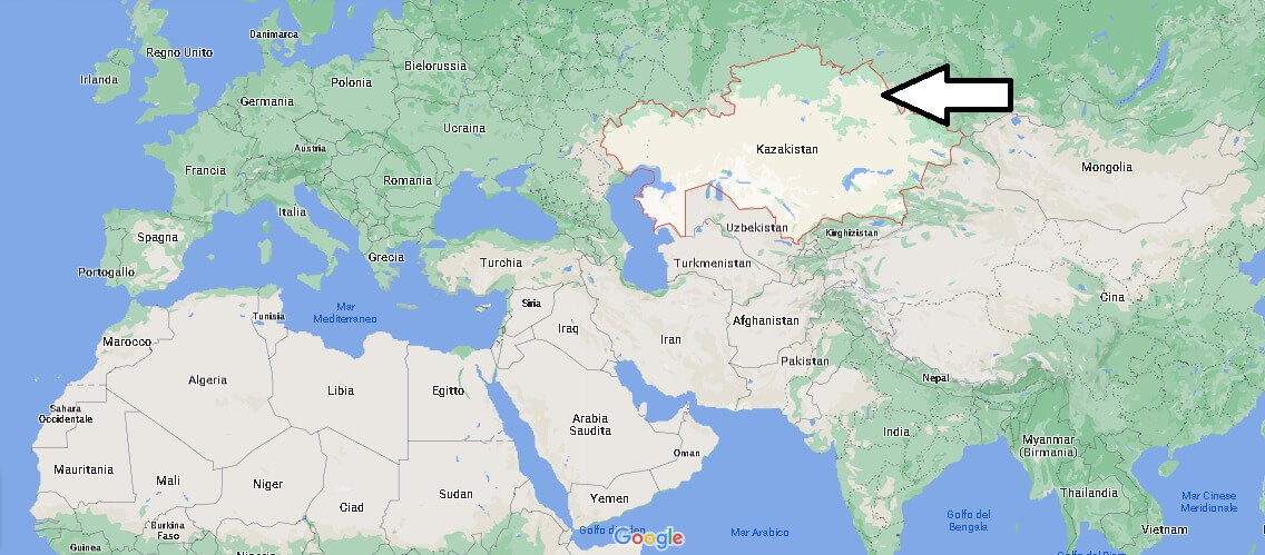 Dove si trova Kazakistan