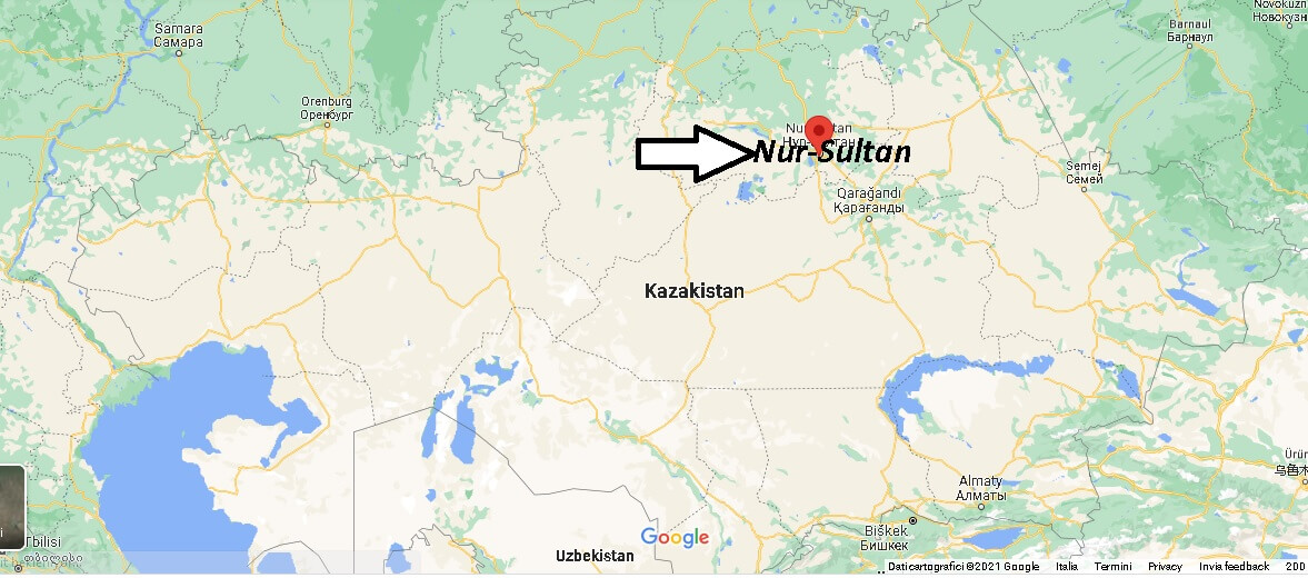 Dove si trova Nur-Sultan
