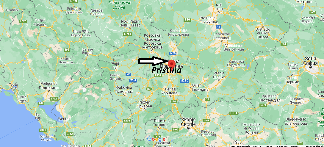 Dove si trova Pristina