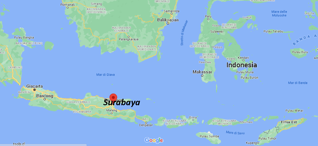 Dove si trova Surabaya