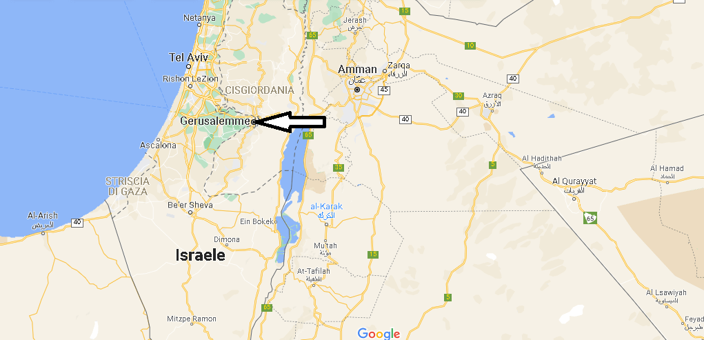 In quale regione si trova Gerusalemme