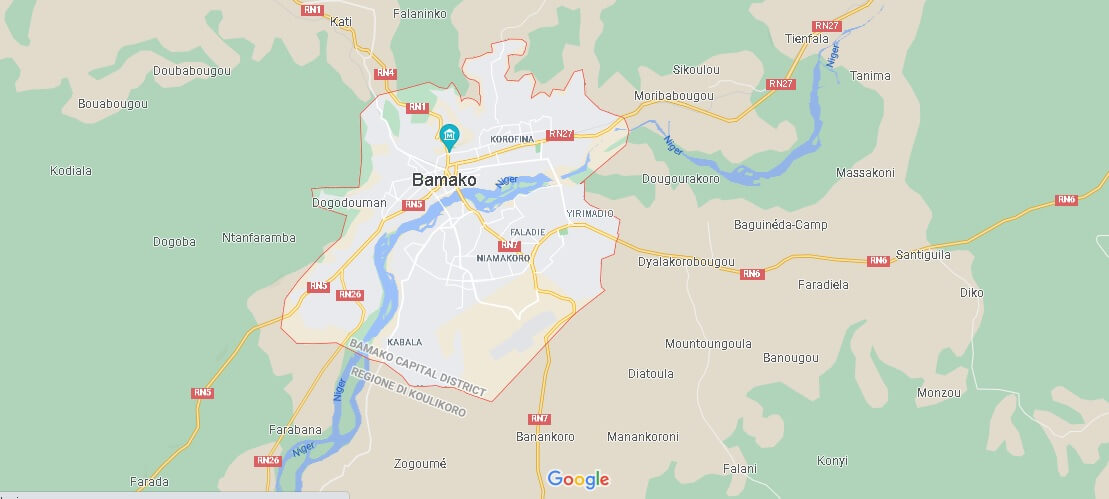 Cartina Bamako