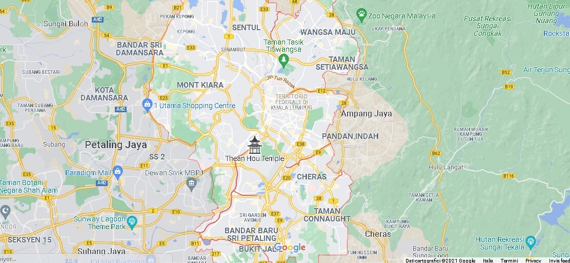 Cartina Kuala Lumpur