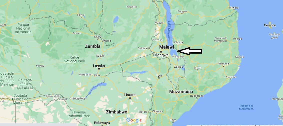 Cartina Malawi