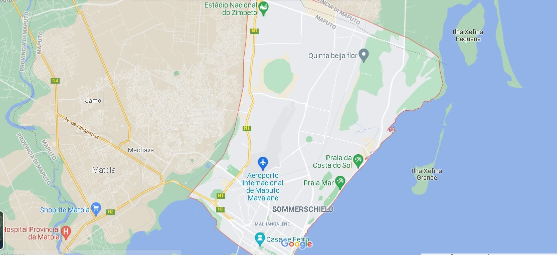 Cartina Maputo