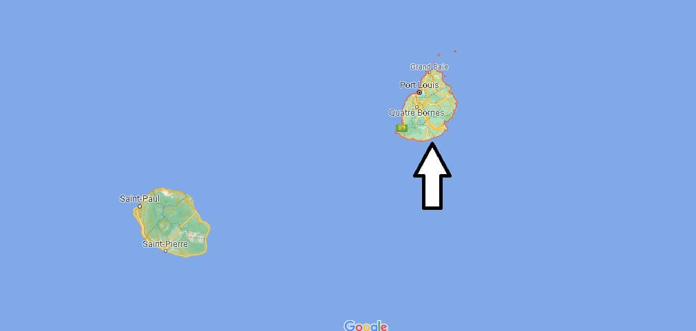 Cartina Mauritius