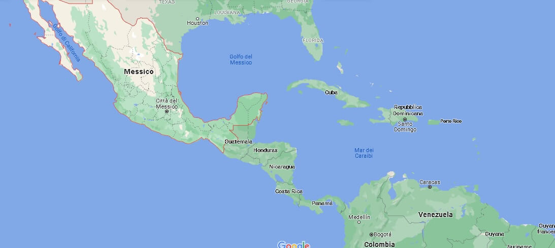 Cartina Messico