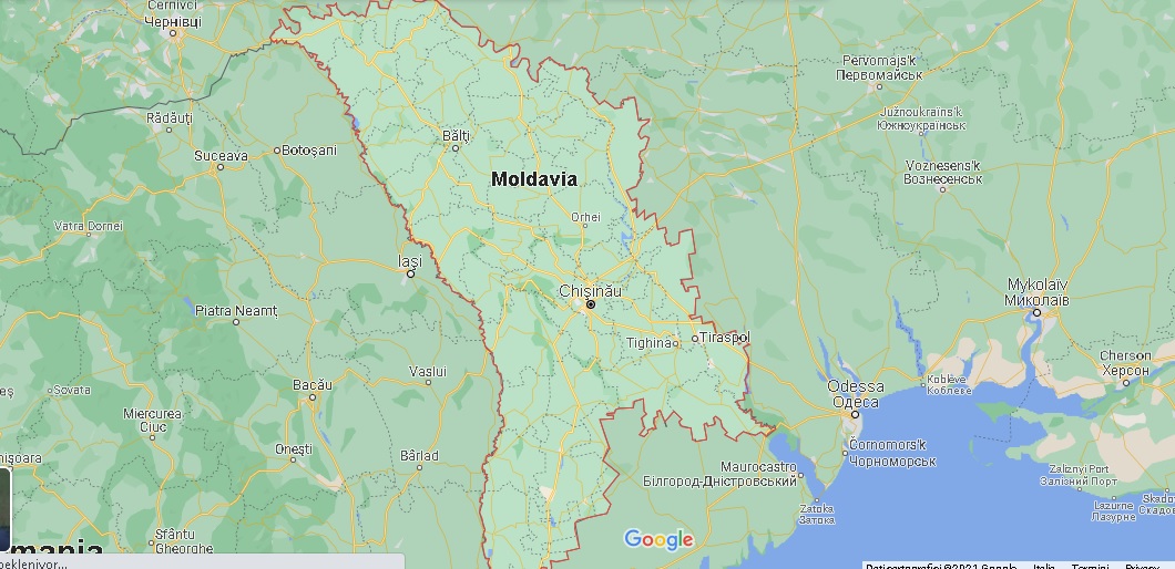 Cartina Moldavia