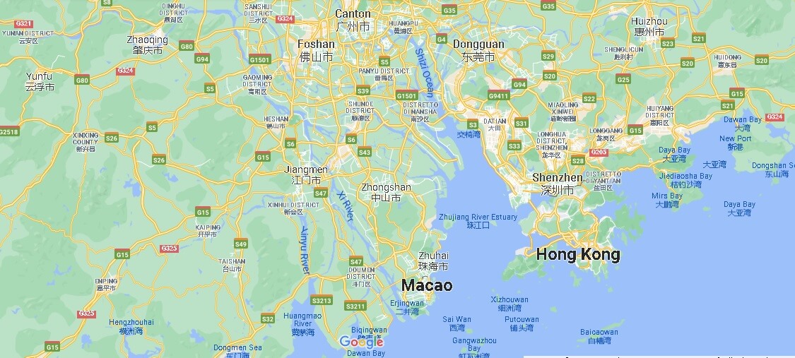 Dove si trova Macao