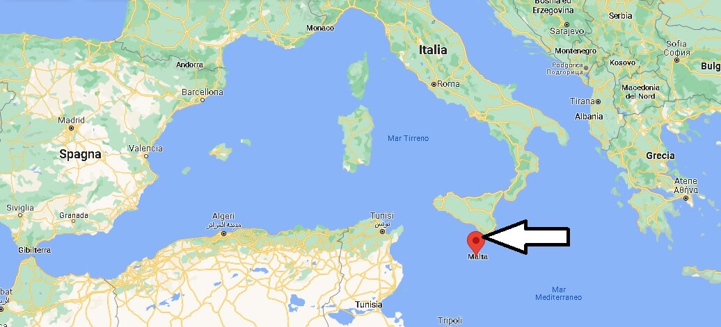 Dove si trova Malta in Italia