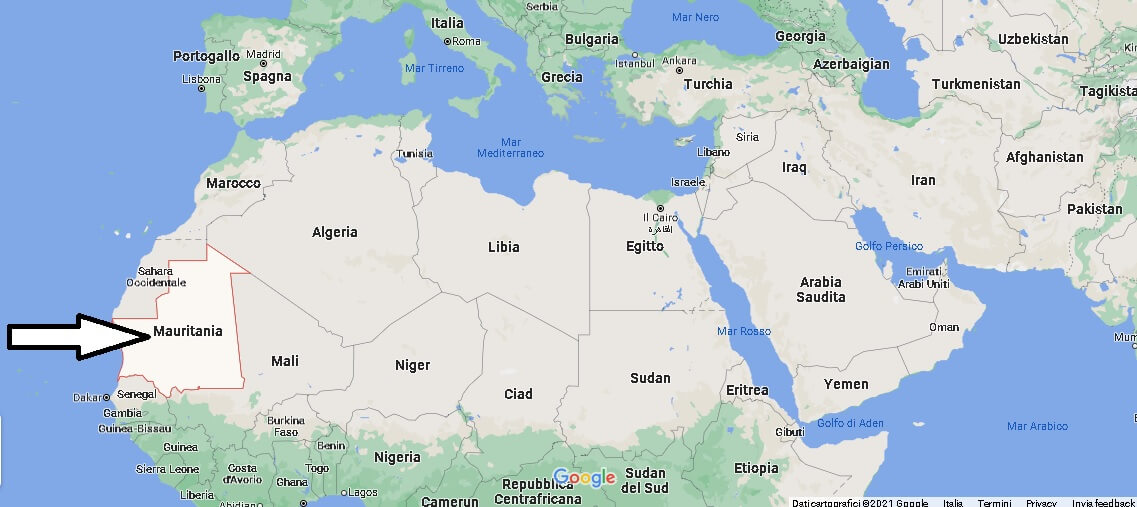 Dove si trova Mauritania