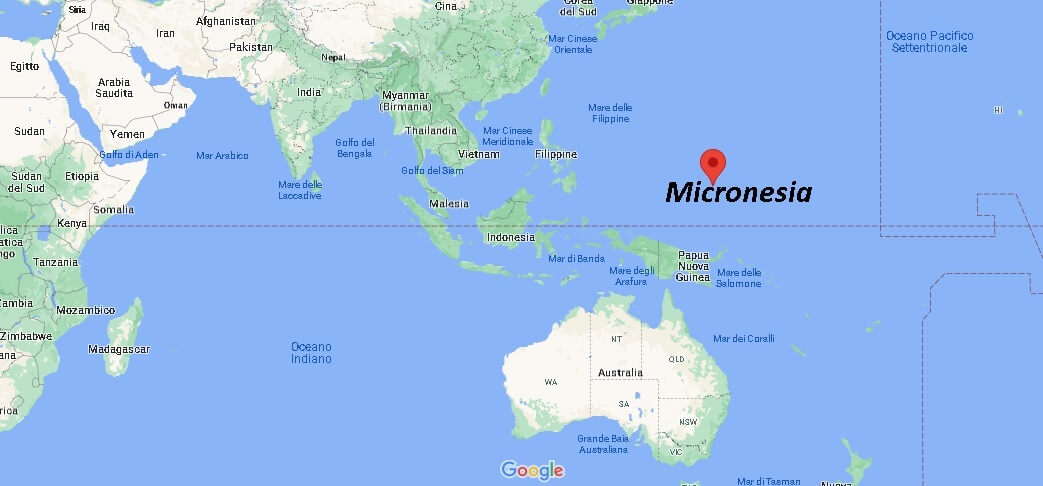 Dove si trova Micronesia