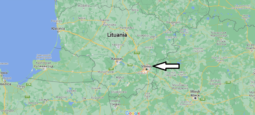 Dove si trova Vilnius