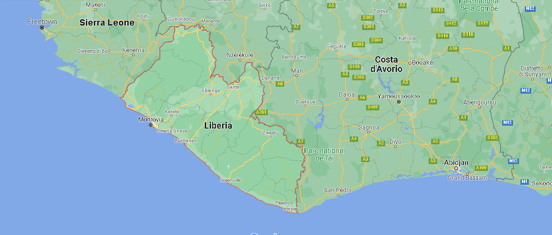 Dove si trova lo Stato della Liberia