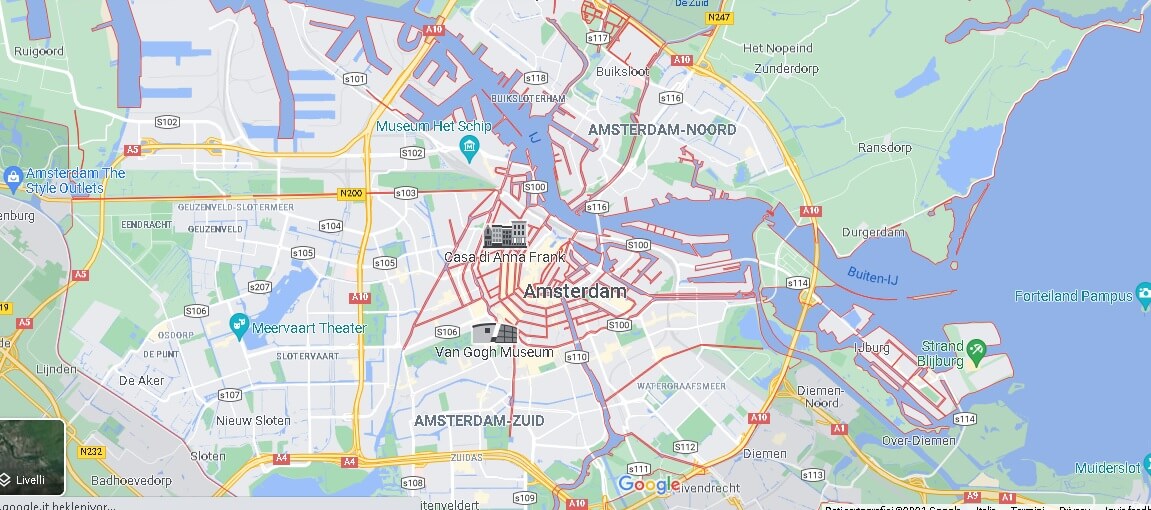 Cartina Amsterdam