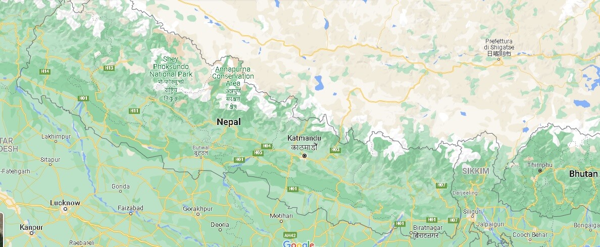 Cartina Nepal