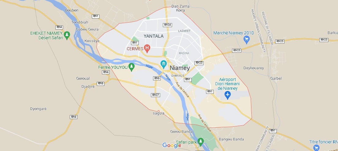 Cartina Niamey