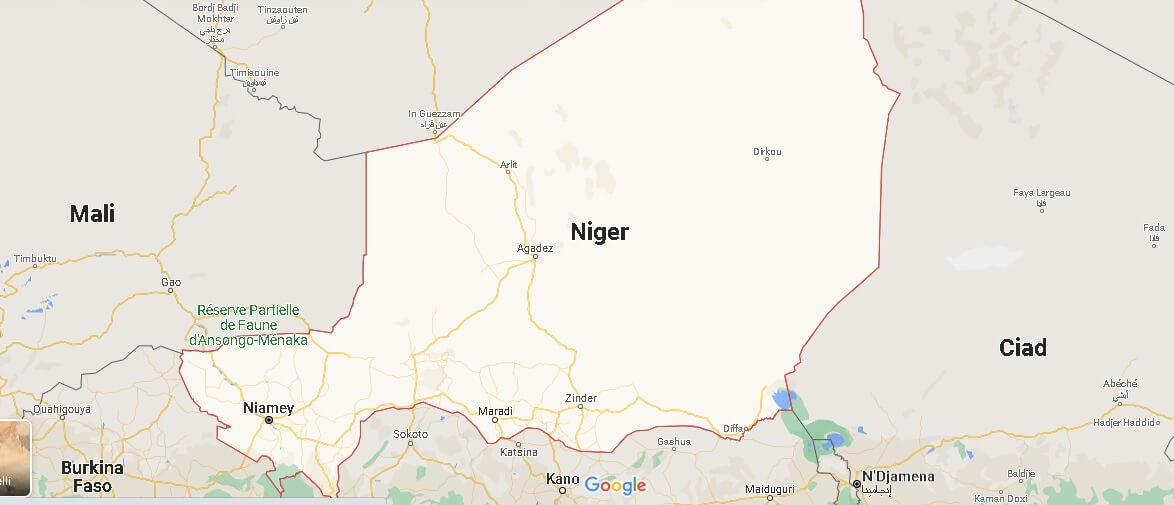 Cartina Niger